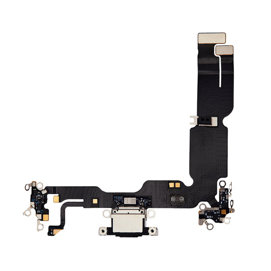 iPhone 15 Plus Laddkontakt med Flexkabel - Svart image 1