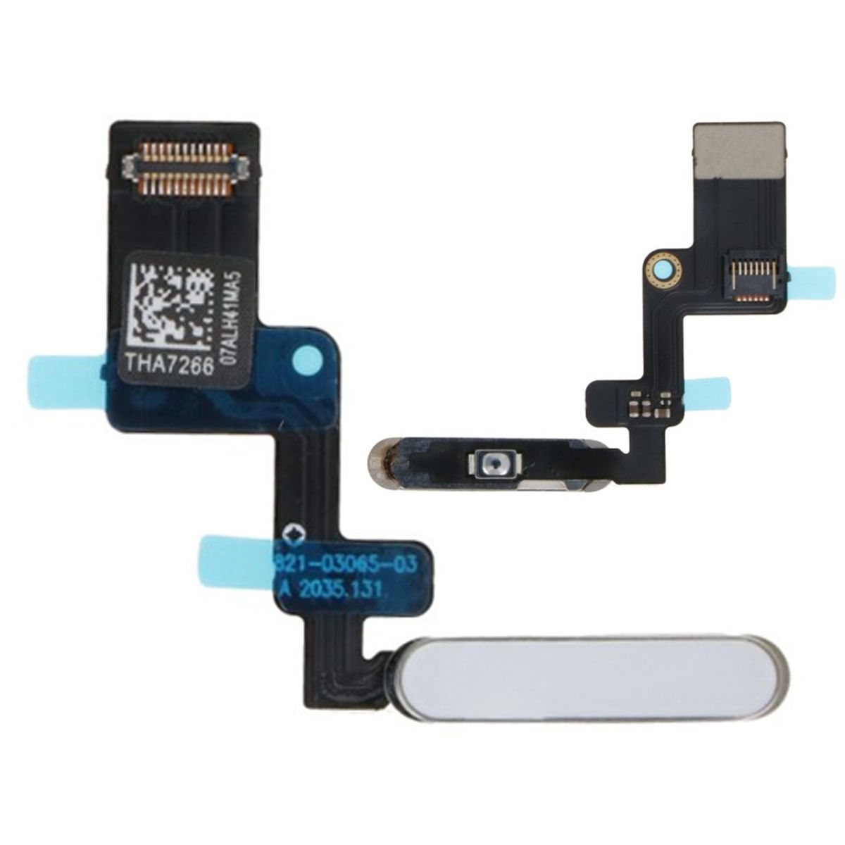 iPad Air 4 2020 Fingeravtrycksläsare Sensor Flexkabel - Vit image 1