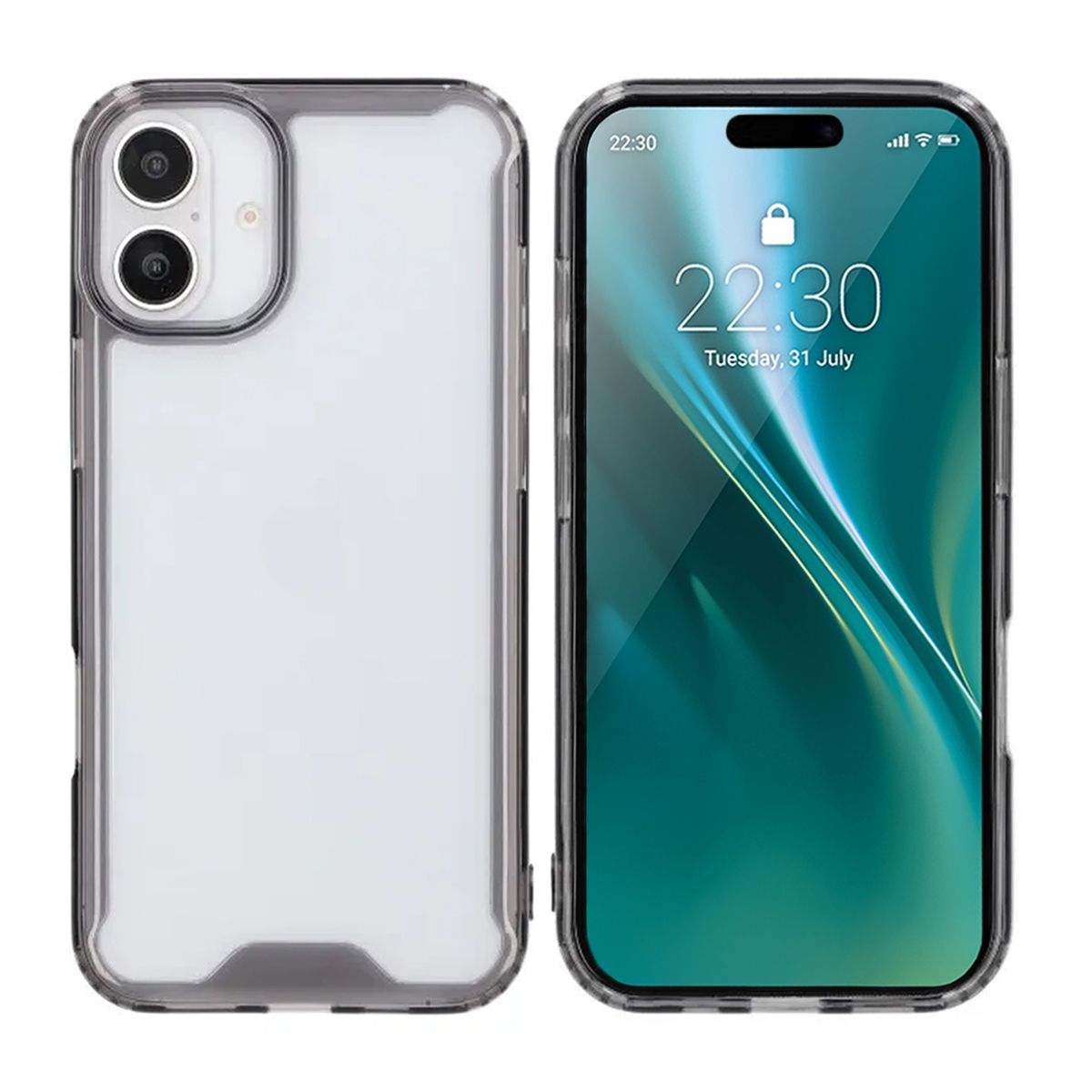 iPhone 16 Plus Mobilskal Stöttåligt - Svart image 1