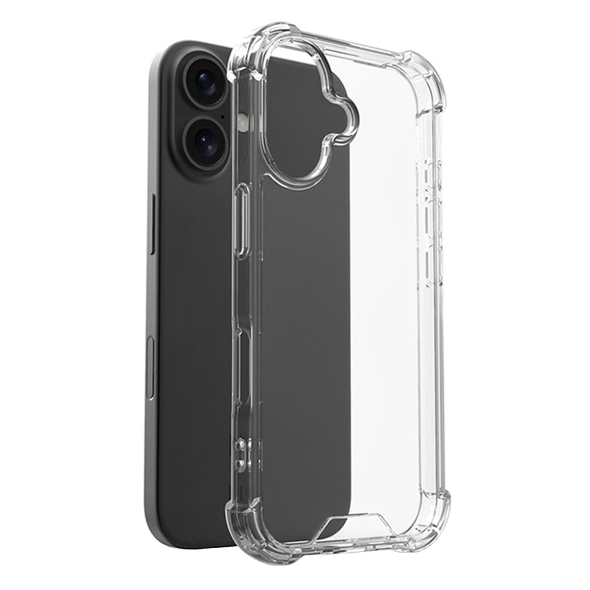 iPhone 16 Plus Mobilskal Stöttåligt - Transparent image 1
