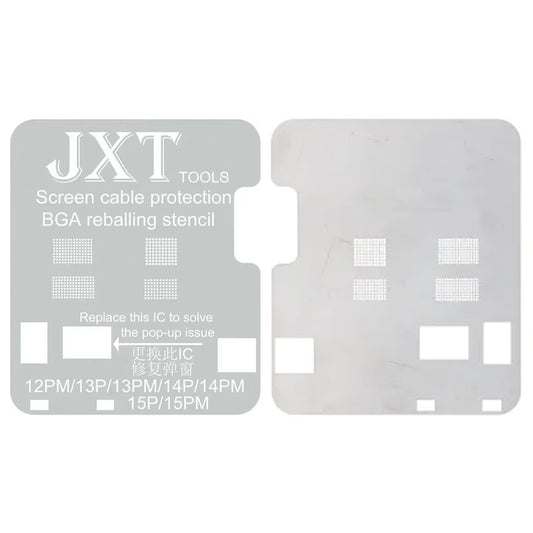 JXT TOOLS Kabelskydd Skärm BGA Reballing Stencil till 12PM/13P/13PM/14P/14PM/15P/15PM image 1