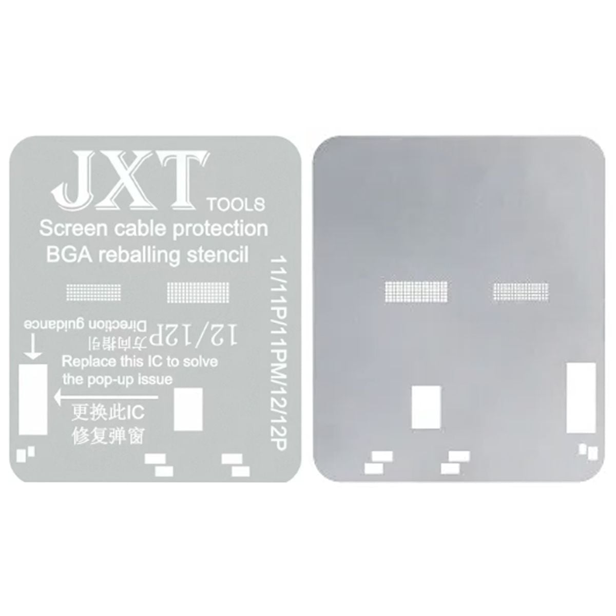 JXT TOOLS Kabelskydd Skärm BGA Reballing Stencil till 11/11P/11PM/12/12P image 1