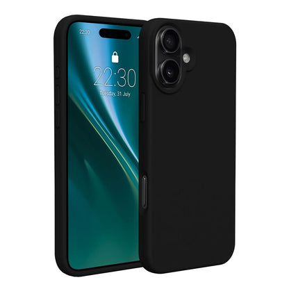 iPhone 16 Mobilskal Silikon - Svart image 1