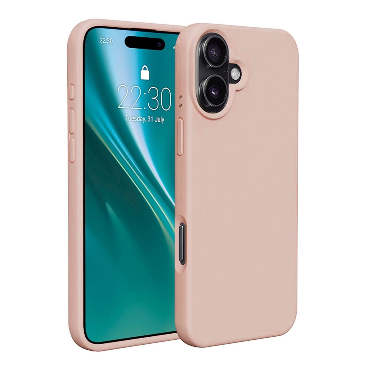 iPhone 16 Mobilskal Silikon - Rosa image 1