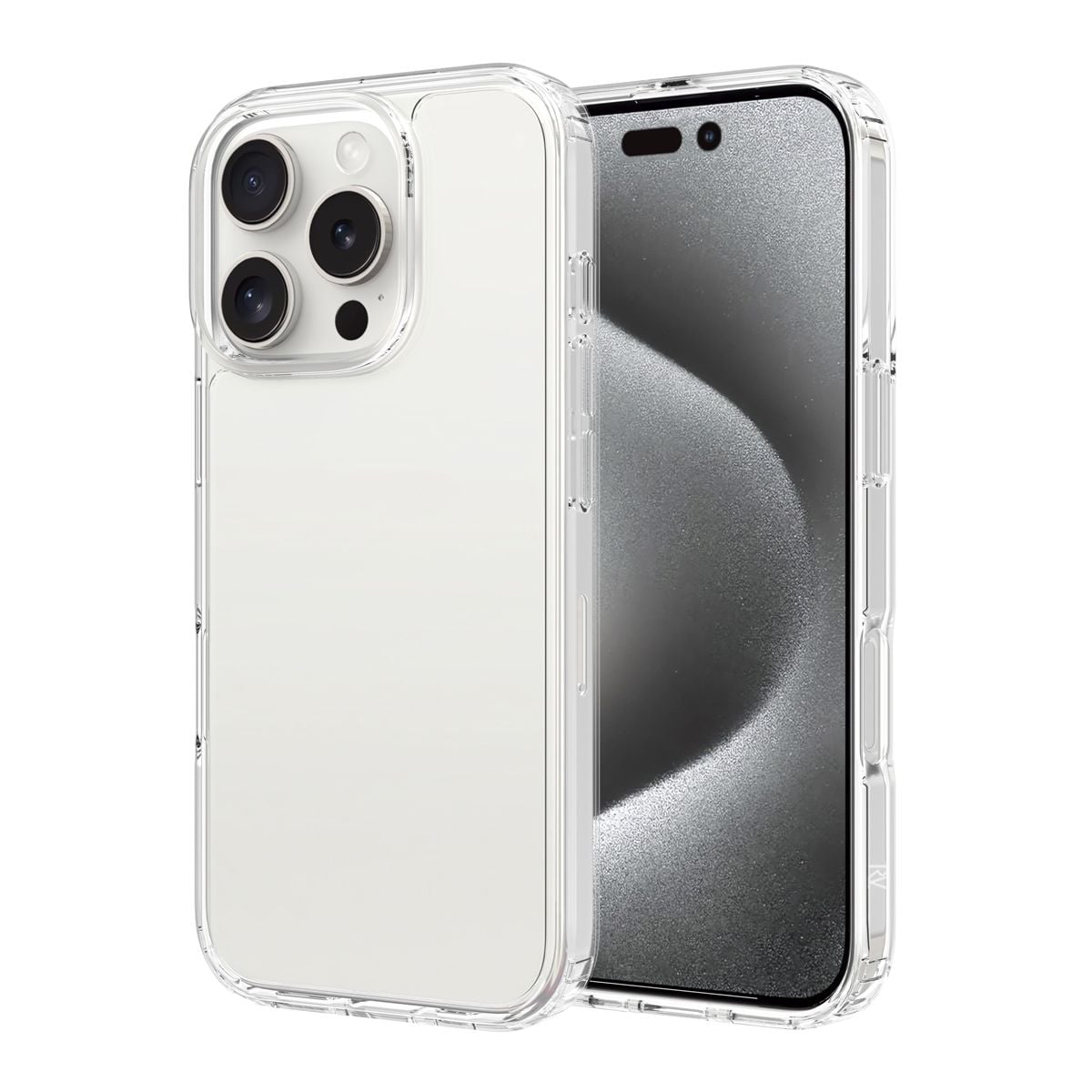 iPhone 16 Pro Mobilskal Stöttåligt Rvelon - Transparent image 1