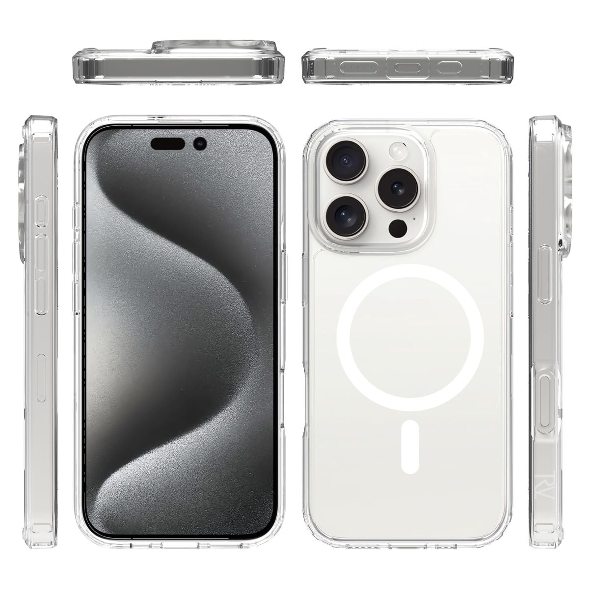 iPhone 16 Pro Mobilskal MagSafe Rvelon - Transparent image 5
