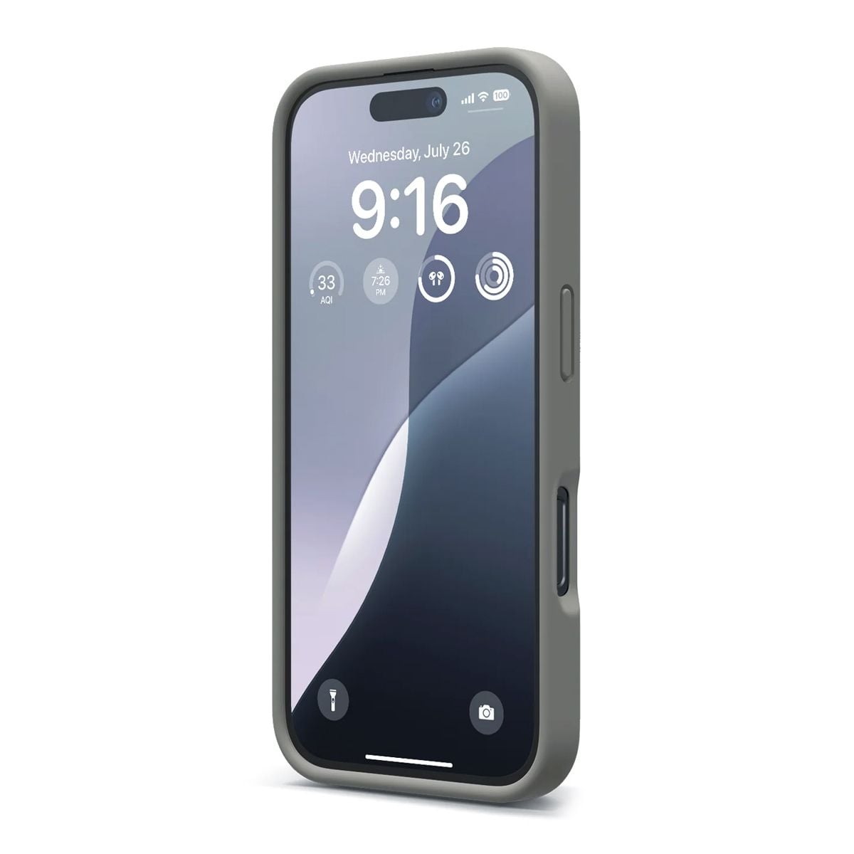 iPhone 16 Pro Mobilskal Silikon Rvelon - Grå image 2