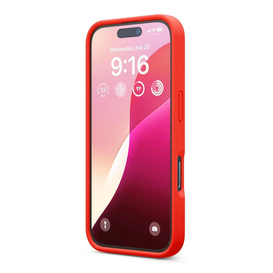 iPhone 16 Pro Mobilskal Silikon Rvelon - Röd image 2