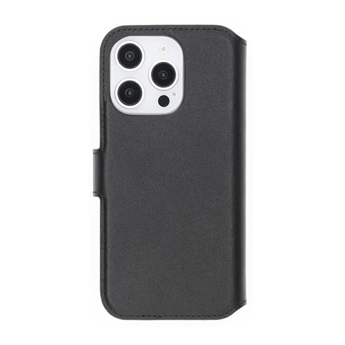 iPhone 16 Pro Max Plånboksfodral Äkta Läder Rvelon - Svart image 3