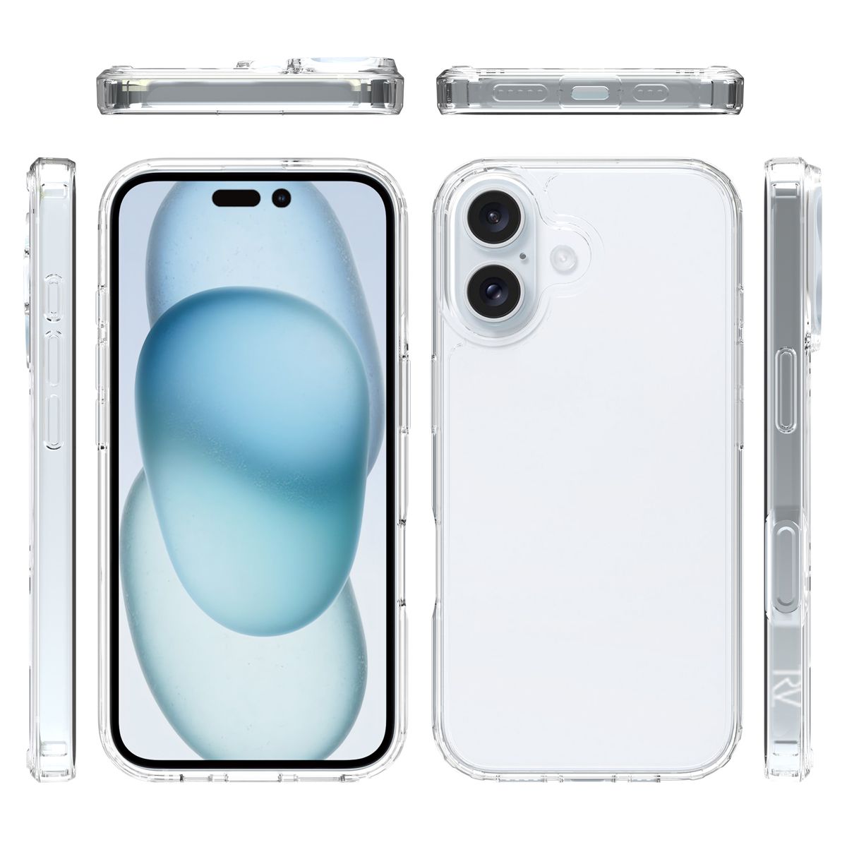 iPhone 16 Mobilskal Stöttåligt Rvelon - Transparent image 5