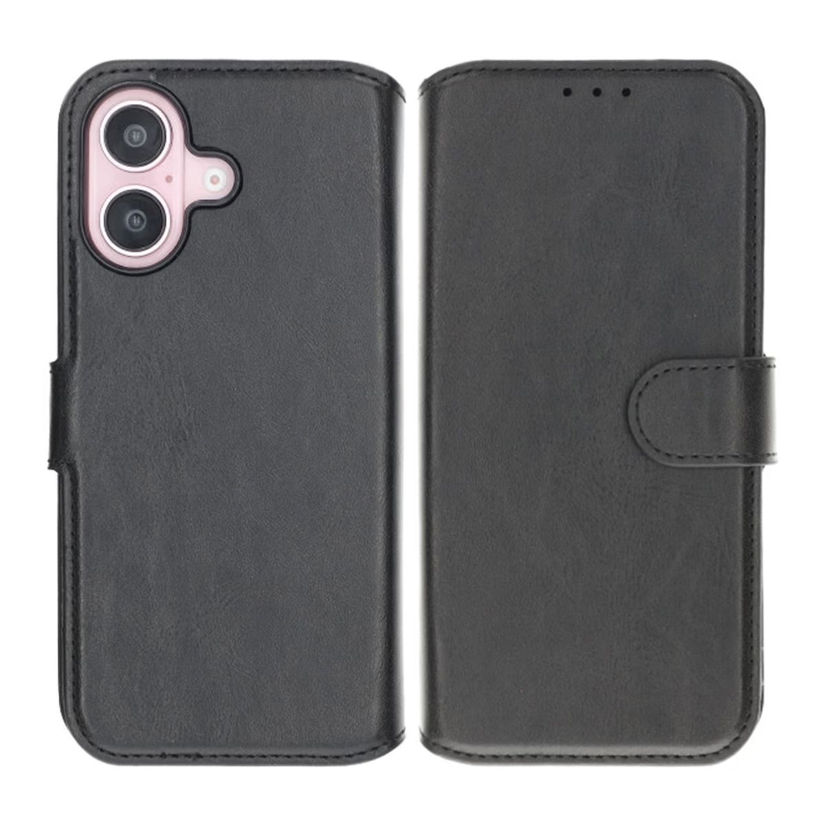 iPhone 16 Plånboksfodral Magnet Rvelon - Svart image 1