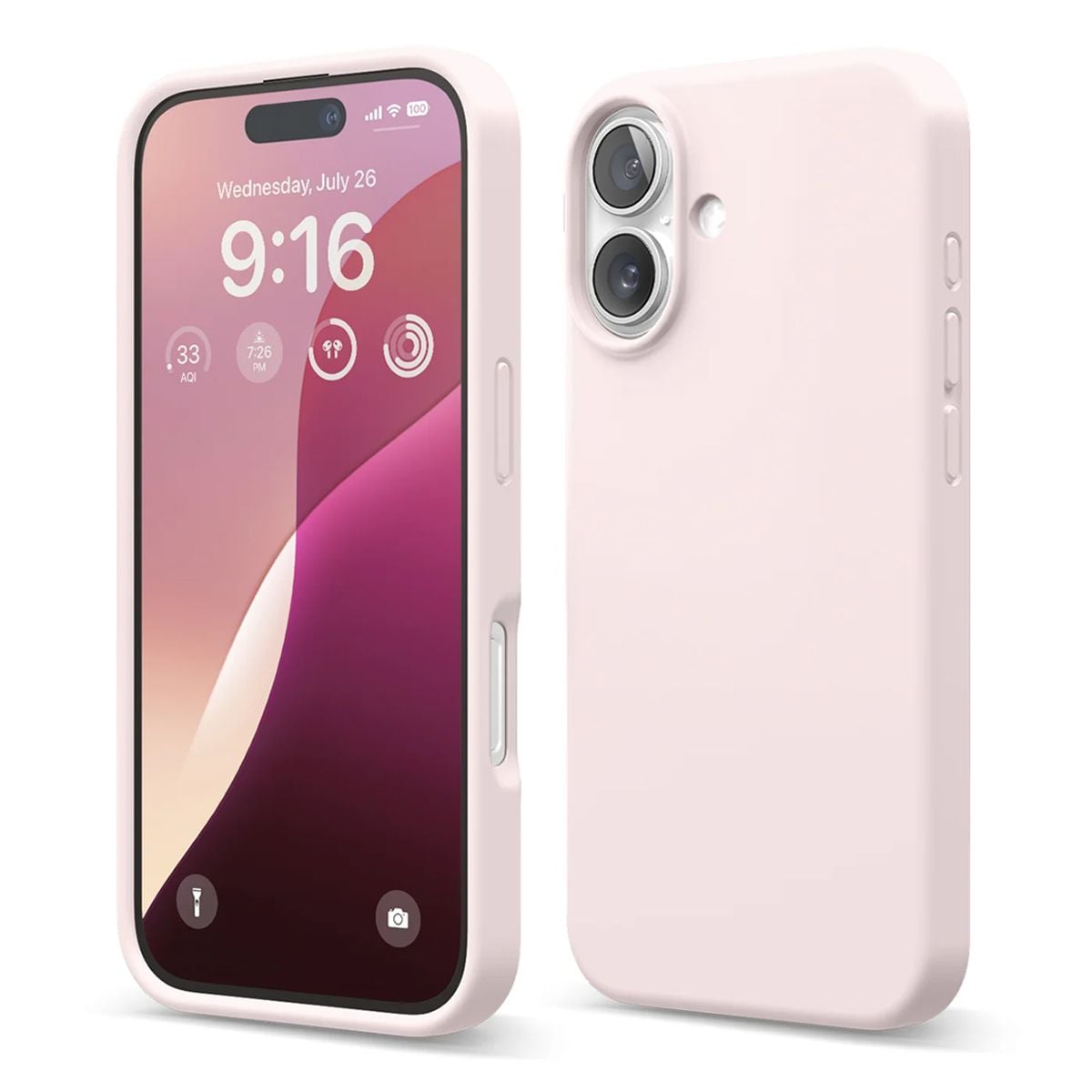 iPhone 16 Mobilskal Silikon Rvelon - Rosa image 1