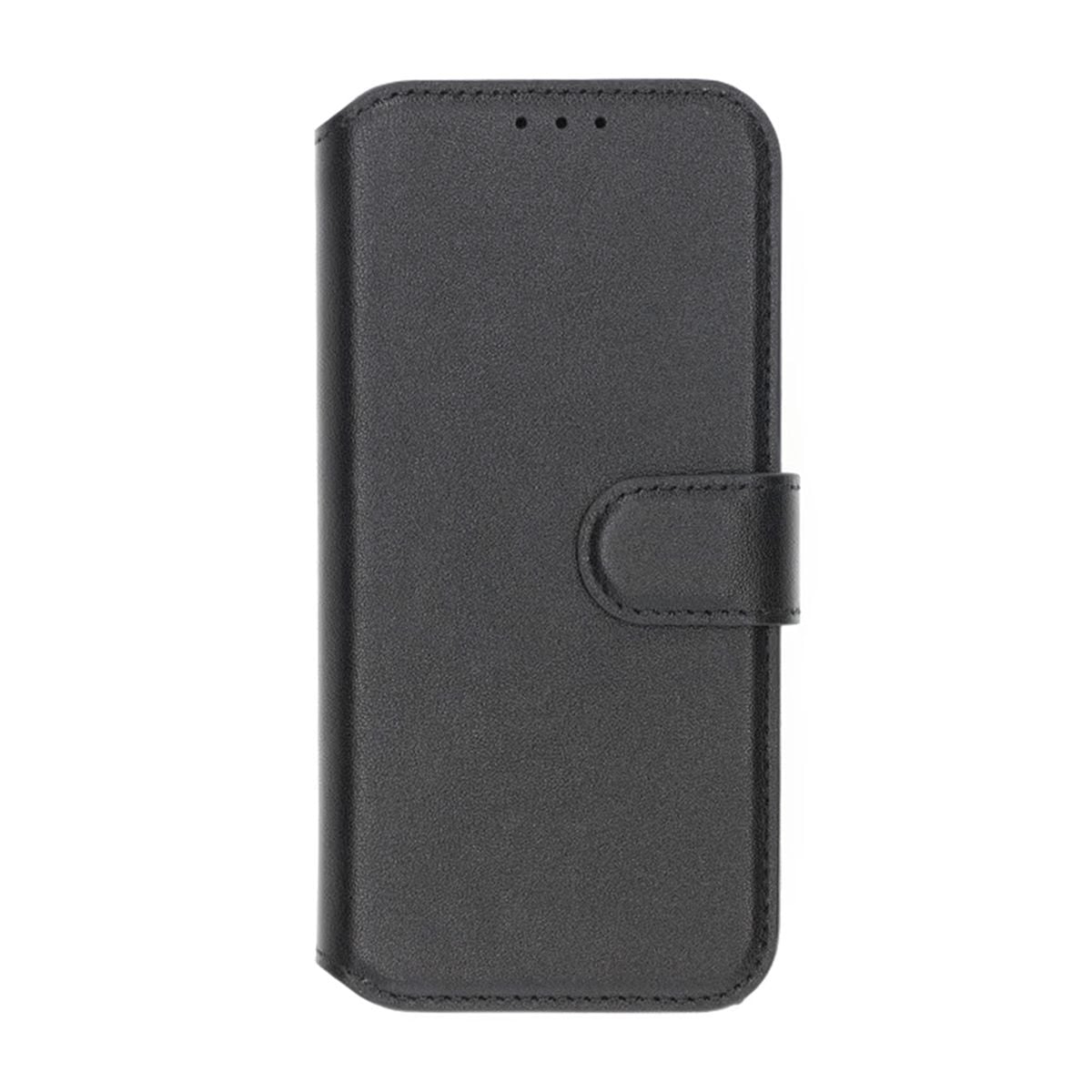 iPhone 16 Plånboksfodral Äkta Läder Rvelon - Svart image 4