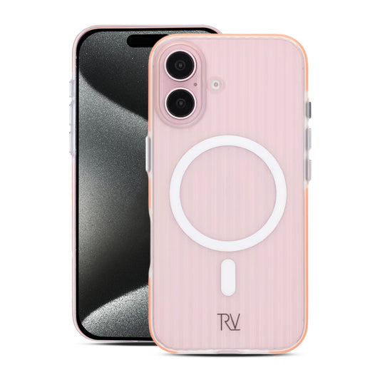 iPhone 16 Mobilskal Korrugerad Magsafe Rvelon - Orange image 1