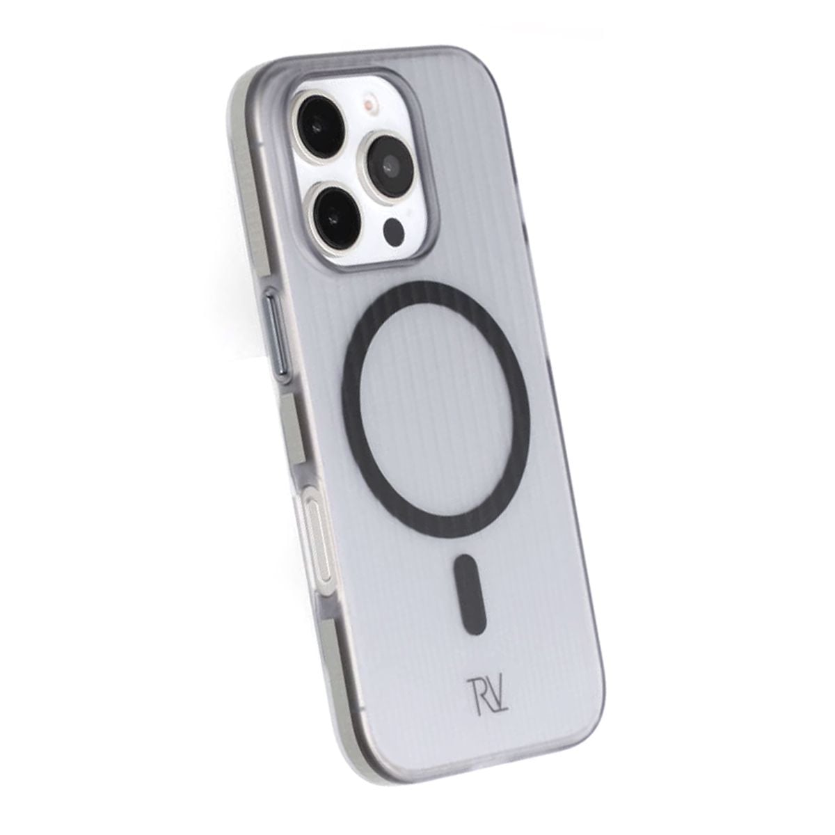 iPhone 16 Pro Mobilskal Korrugerad Magsafe Rvelon - Grå image 4