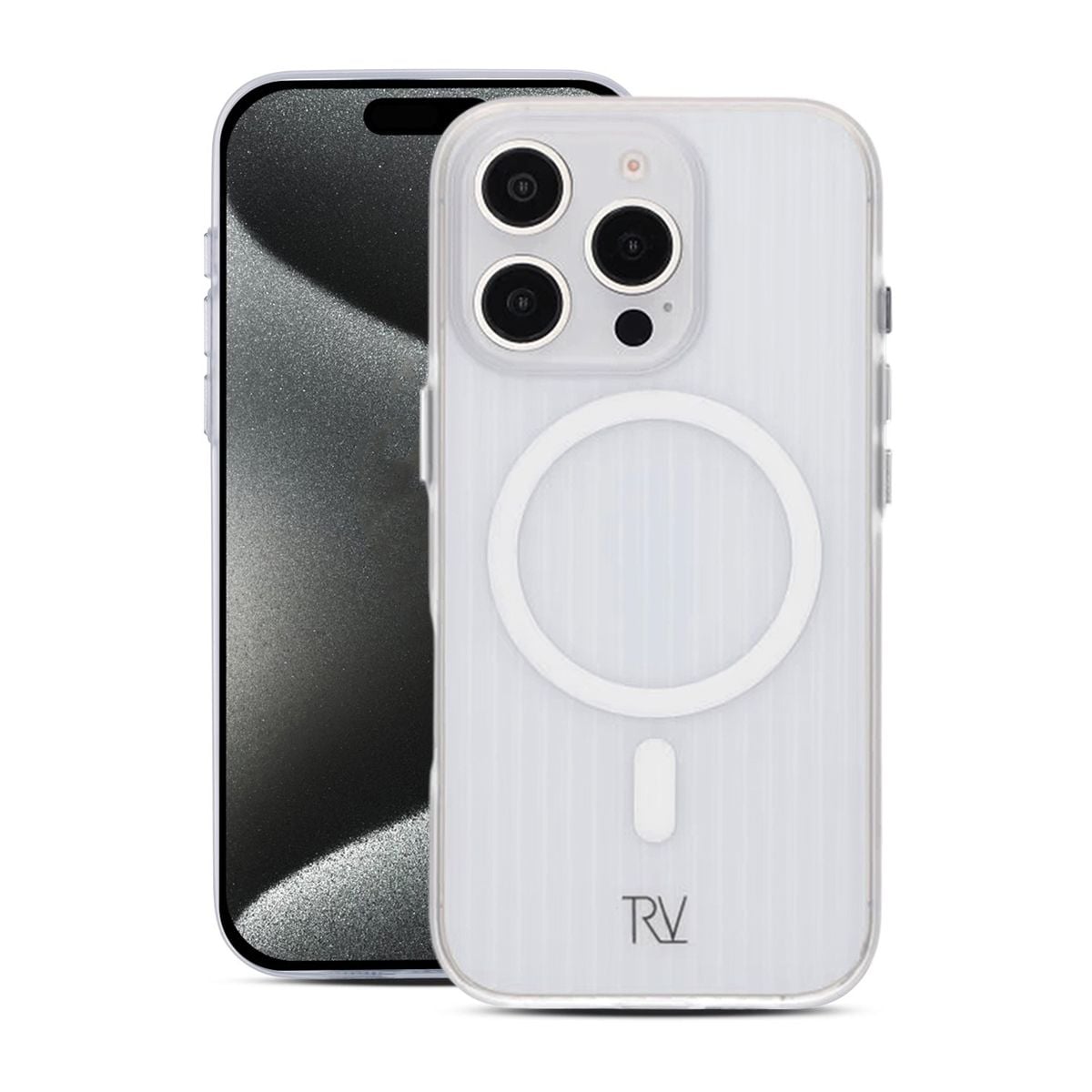 iPhone 16 Pro Max Mobilskal Korrugerad Magsafe Rvelon - Transparent image 1