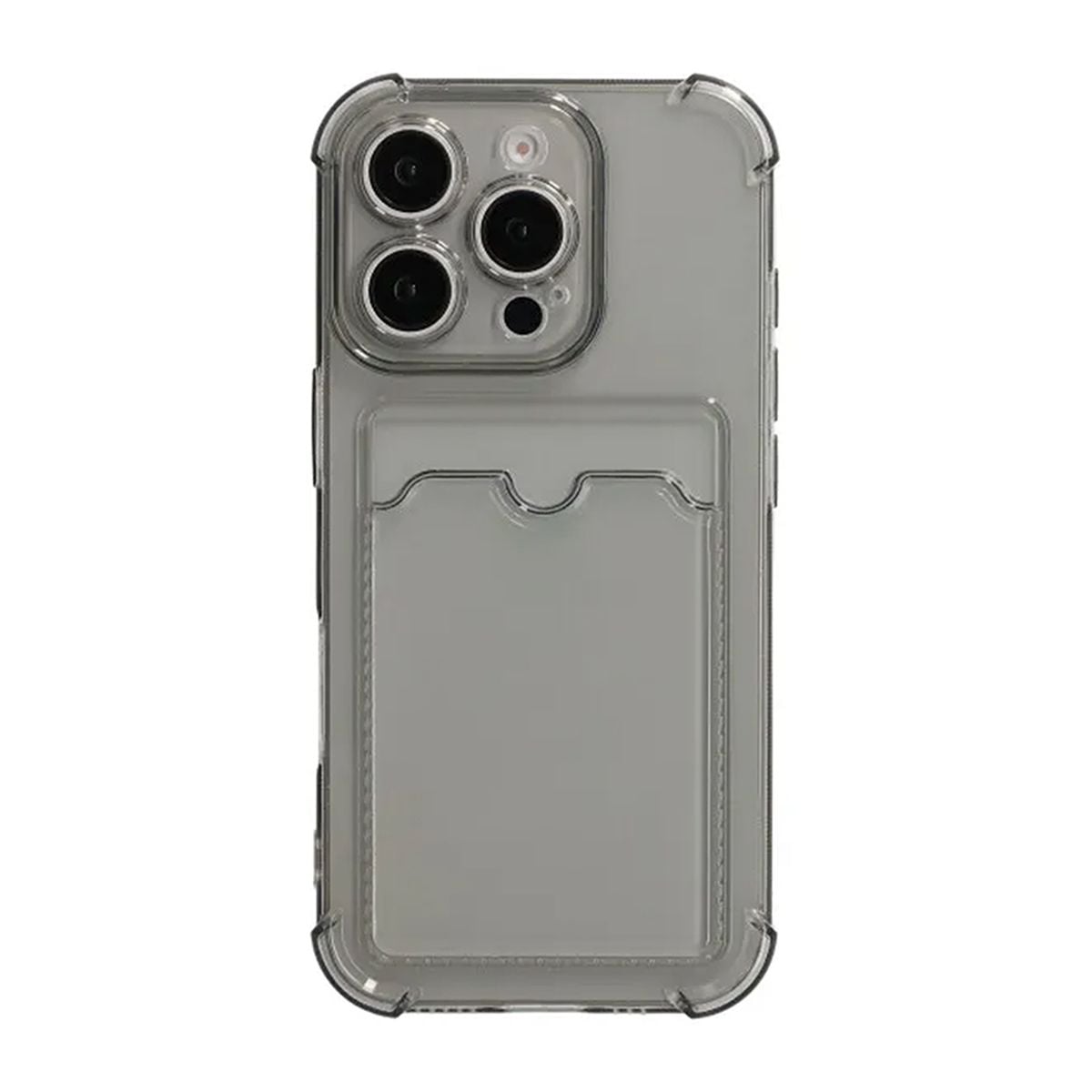 iPhone 16 Pro Mobilskal Stöttåligt med Korthållare - Svart image 3