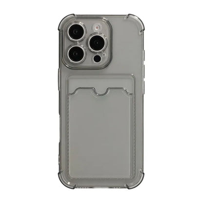 iPhone 16 Pro Mobilskal Stöttåligt med Korthållare - Svart image 3