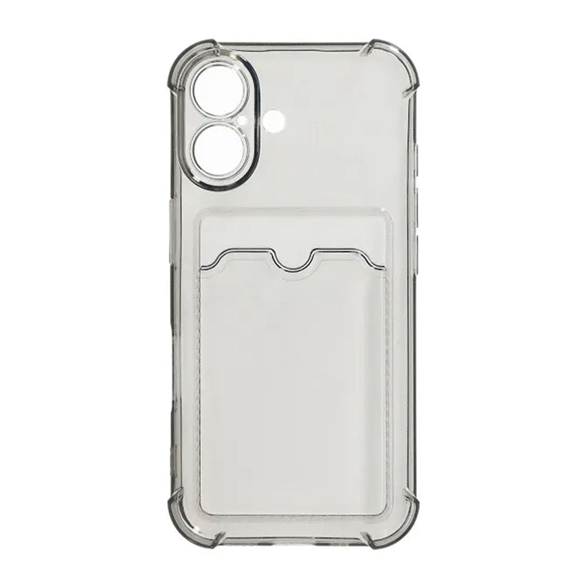iPhone 16 Mobilskal Stöttåligt med Korthållare - Svart image 4