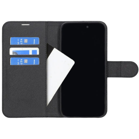 iPhone 16 Plånboksfodral med Stativ - Svart image 2