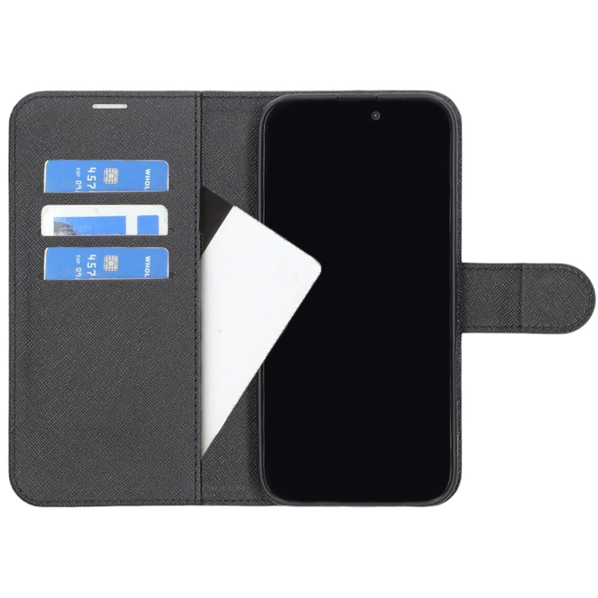 iPhone 16 Pro Plånboksfodral med Stativ - Svart image 2