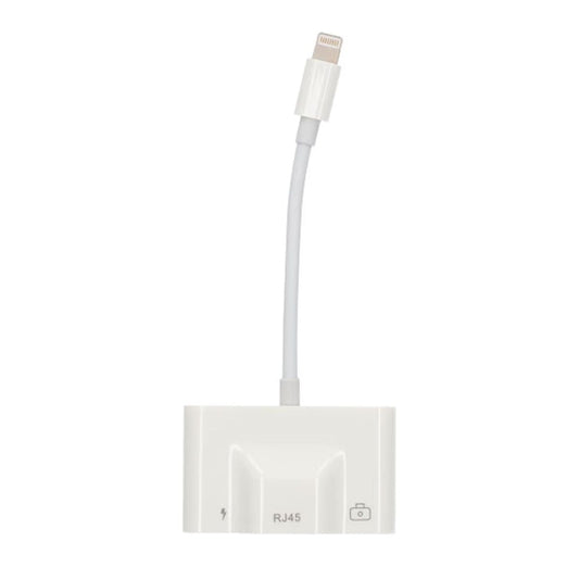 Lightning till Ethernet + Lighnting + USB A image 1