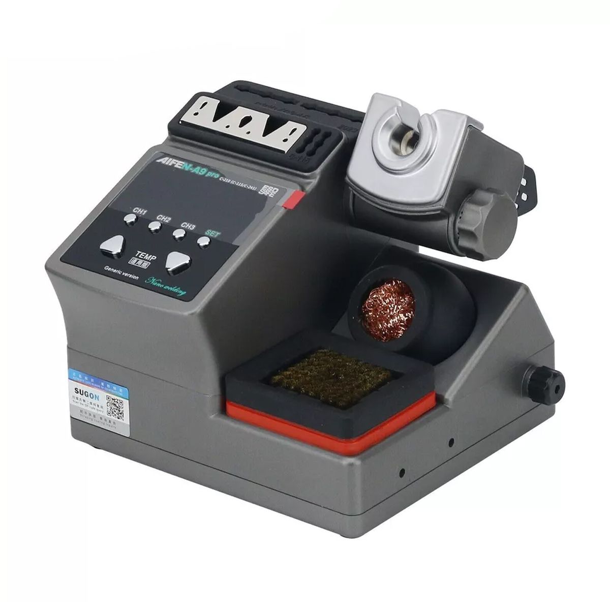 SUGON AlFEN A9 Pro Lödstation Med Lödspets/EU-kontakt 220V image 1