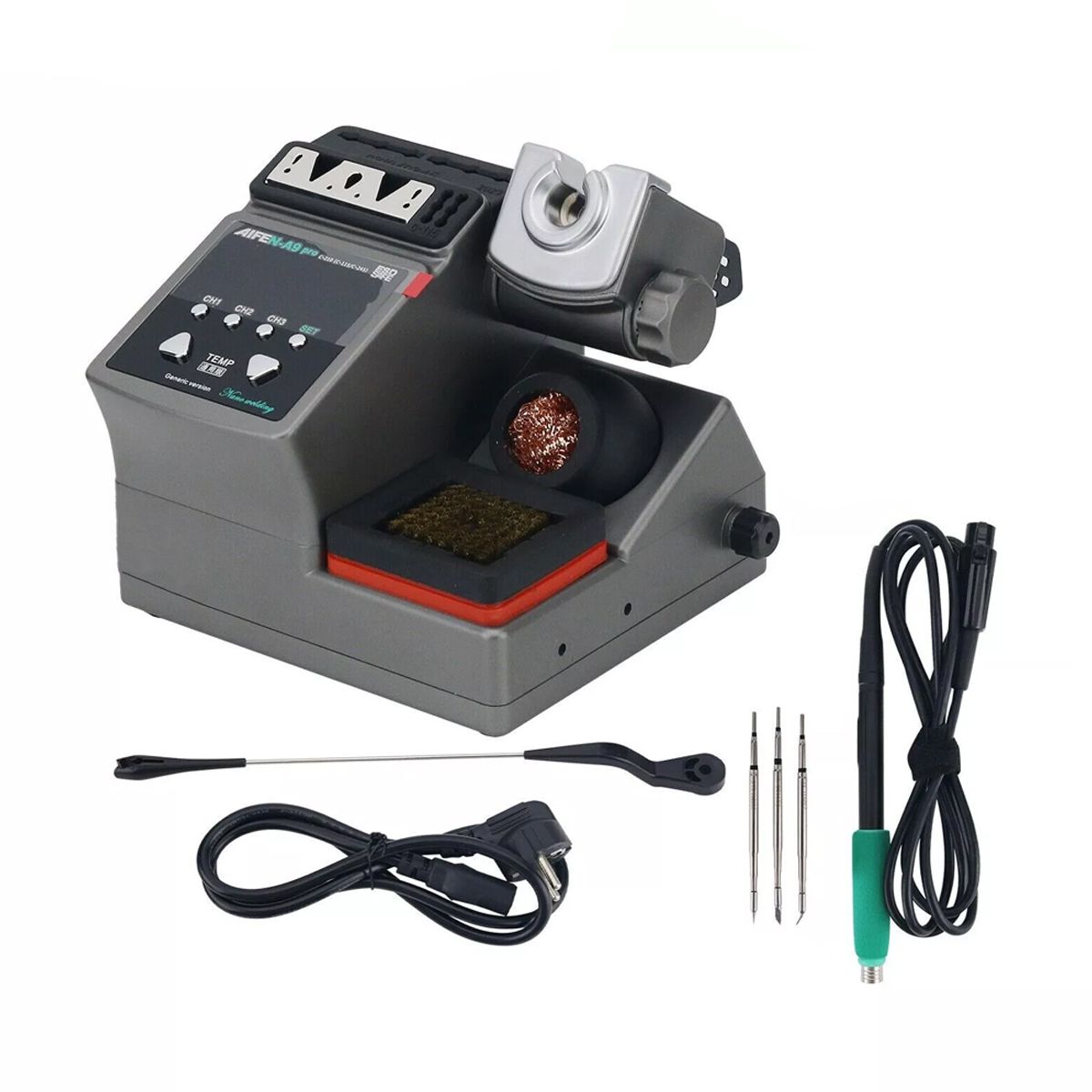 SUGON AlFEN A9 Pro Lödstation Med Lödspets/EU-kontakt 220V image 5