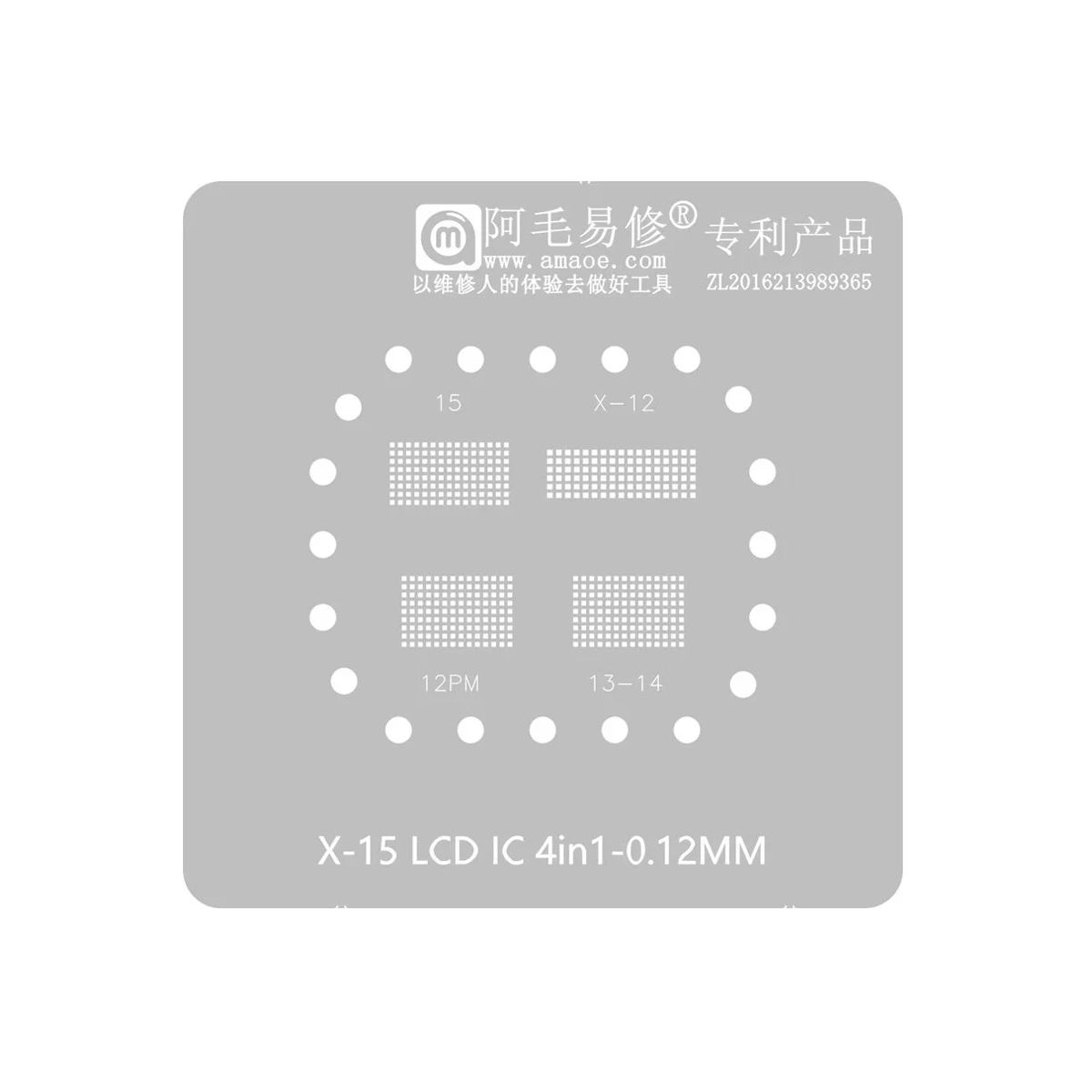 AMAOE LCD-skärm IC Reballing Platform/Stencil för iPhone X-15 Pro Max image 3