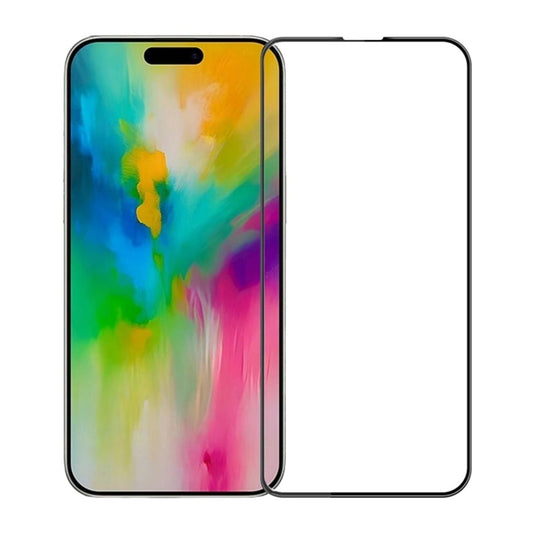 Skärmskydd 3D Härdat Glas iPhone 16 Pro Max - Svart image 1