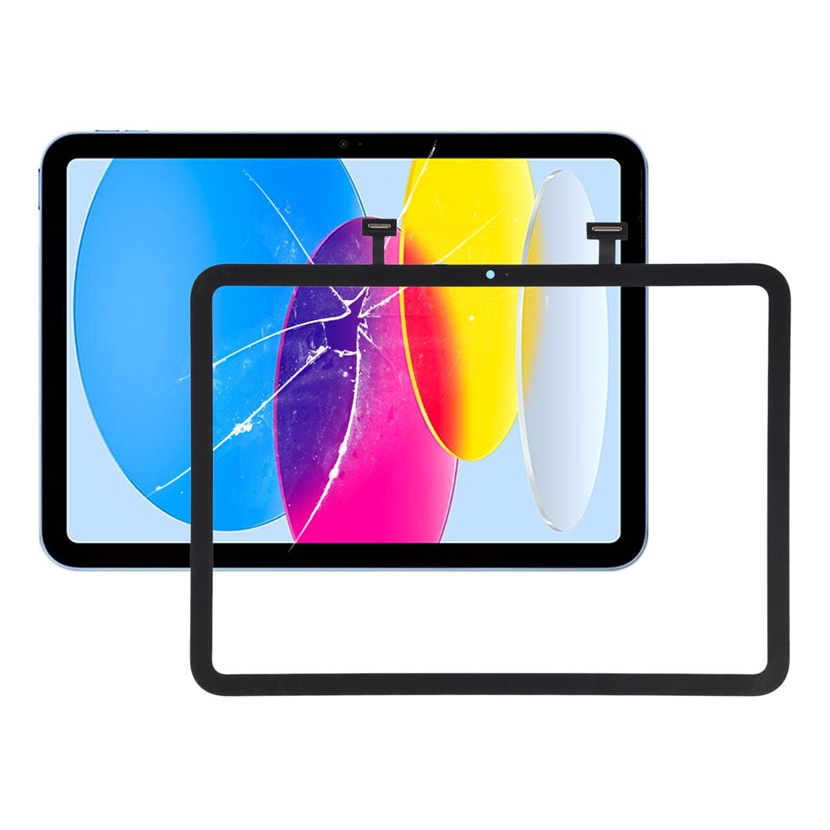 iPad 10 2022 Glas med Touchskärm Premium - Svart image 1