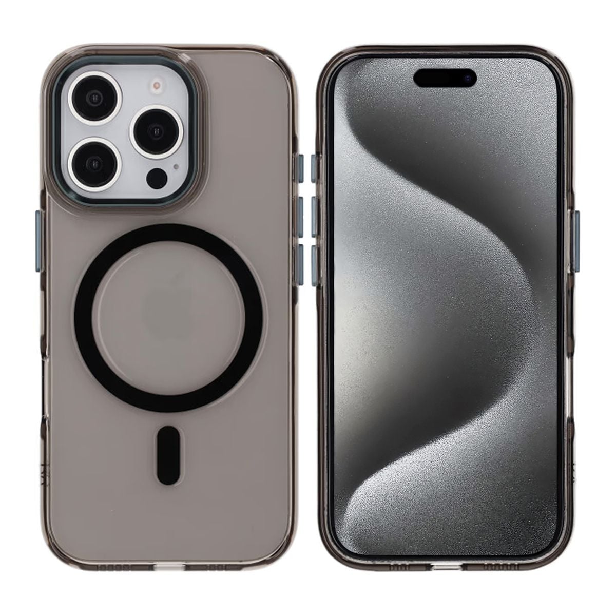 iPhone 16 Pro Mobilskal TPU med Magnet Rvelon - Svart image 1