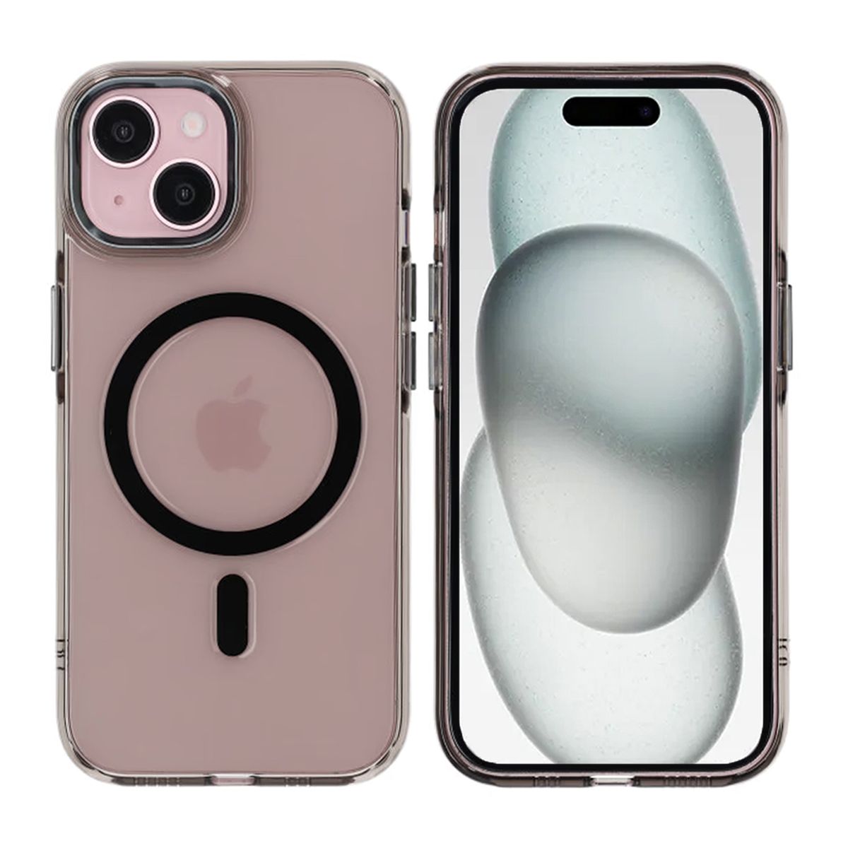 iPhone 15 Mobilskal TPU med Magnet Rvelon - Svart image 1