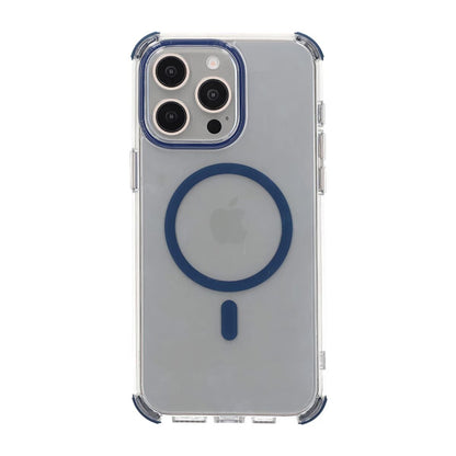 iPhone 15 Pro Max Rvelon Mobilskal Magnet med Kantskydd - Blå image 3