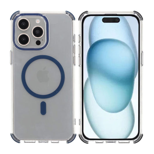 iPhone 15 Pro Rvelon Mobilskal Magnet med Kantskydd - Blå image 1