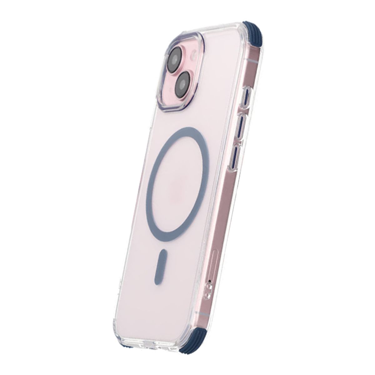 iPhone 15 Rvelon Mobilskal Magnet med Kantskydd - Blå image 4