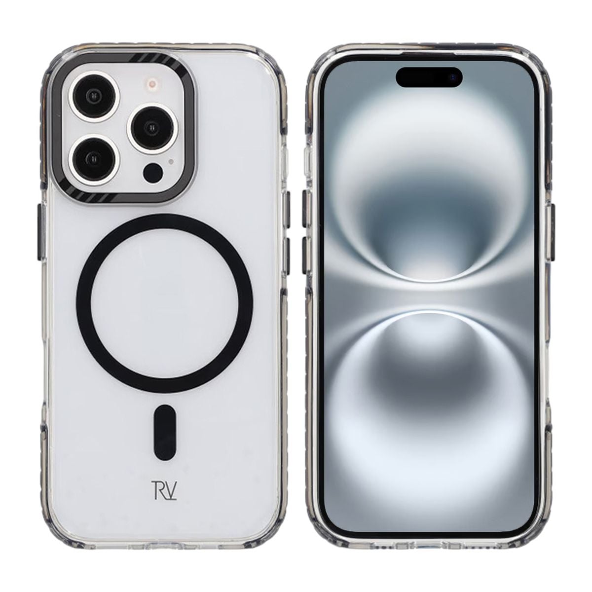 iPhone 16 Pro Rvelon Mobilskal Magnet Förstärkt - Svart image 1