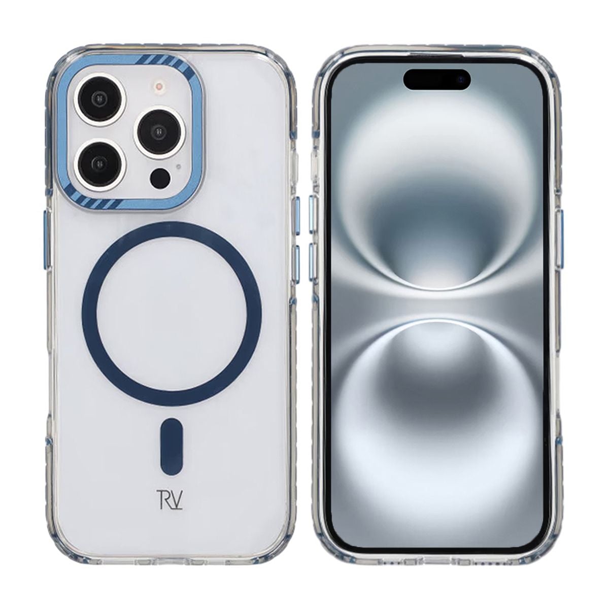 iPhone 16 Pro Rvelon Mobilskal Magnet Förstärkt - Blå image 1