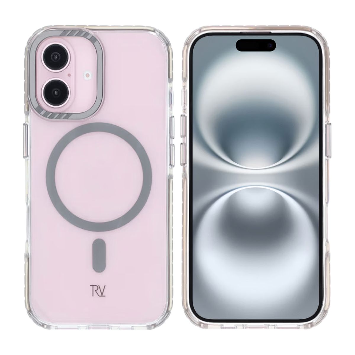iPhone 16 Rvelon Mobilskal Magnet Förstärkt - Grå image 1