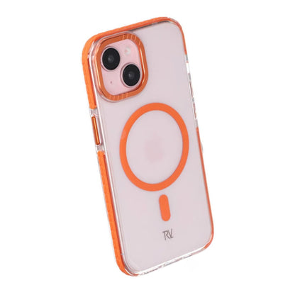 iPhone 15 Rvelon Mobilskal Magnet Förstärkt - Orange image 5