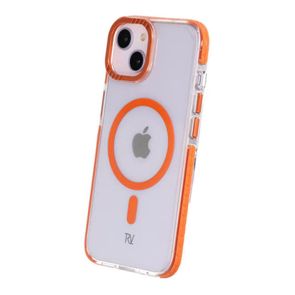 iPhone 13/14 Rvelon Mobilskal Magnet Förstärkt - Orange image 5