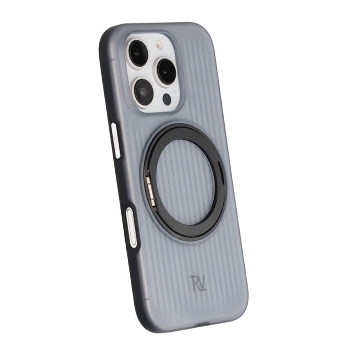 iPhone 16 Pro Max Rvelon Skal Roterande Magnet Stativ - Svart image 4