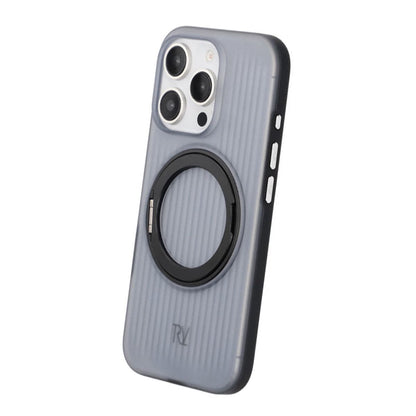 iPhone 16 Pro Max Rvelon Skal Roterande Magnet Stativ - Svart image 5