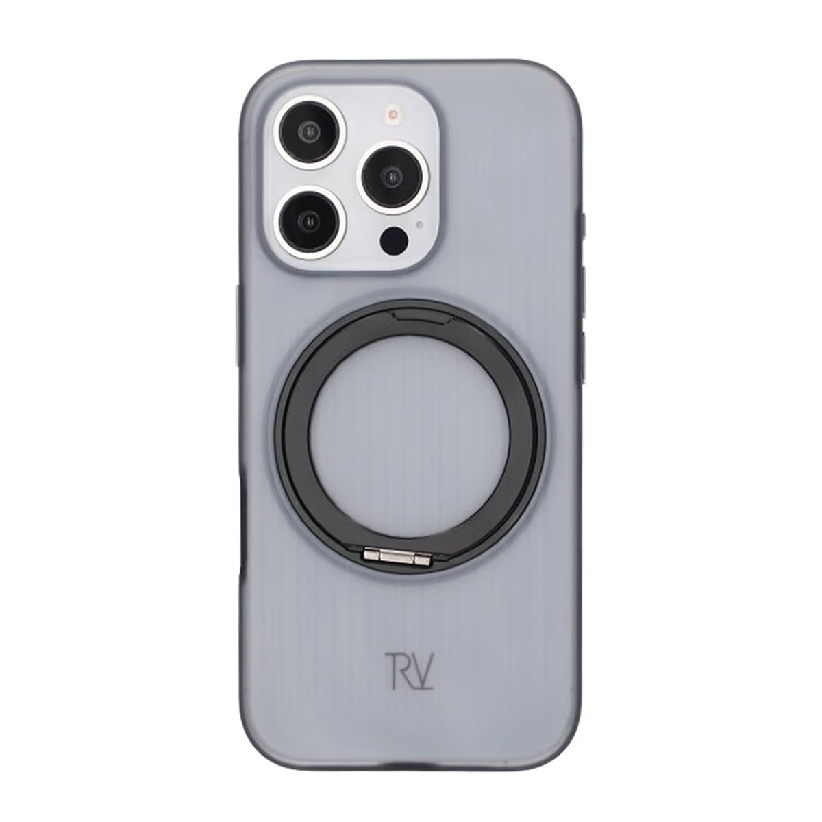 iPhone 16 Pro Rvelon Skal Roterande Magnet Stativ - Svart image 3