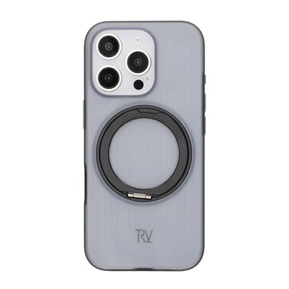 iPhone 16 Pro Rvelon Skal Roterande Magnet Stativ - Svart image 3