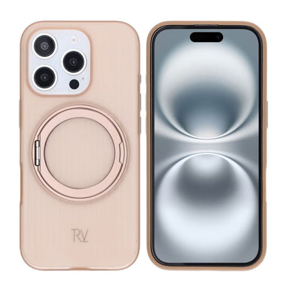 iPhone 16 Pro Rvelon Skal Roterande Magnet Stativ - Brons image 1