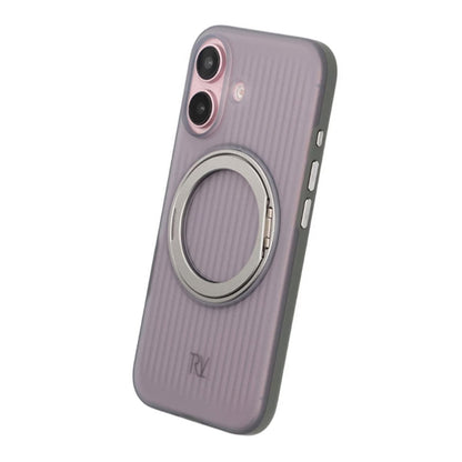 iPhone 16 Rvelon Skal Roterande Magnet Stativ - Grå image 5