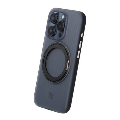 iPhone 15 Pro Max Rvelon Skal Roterande Magnet Stativ - Svart image 5