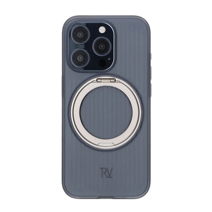 iPhone 15 Pro Max Rvelon Skal Roterande Magnet Stativ - Grå image 3