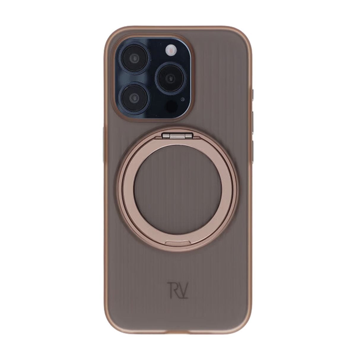 iPhone 15 Pro Rvelon Skal Roterande Magnet Stativ - Brons image 3